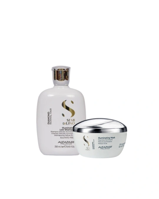 Alfaparf Semi Di Lino Diamond Illuminating Shampoo 250ml + Alfaparf Semi Di Lino Diamond Illuminating Mask 200ml főképe